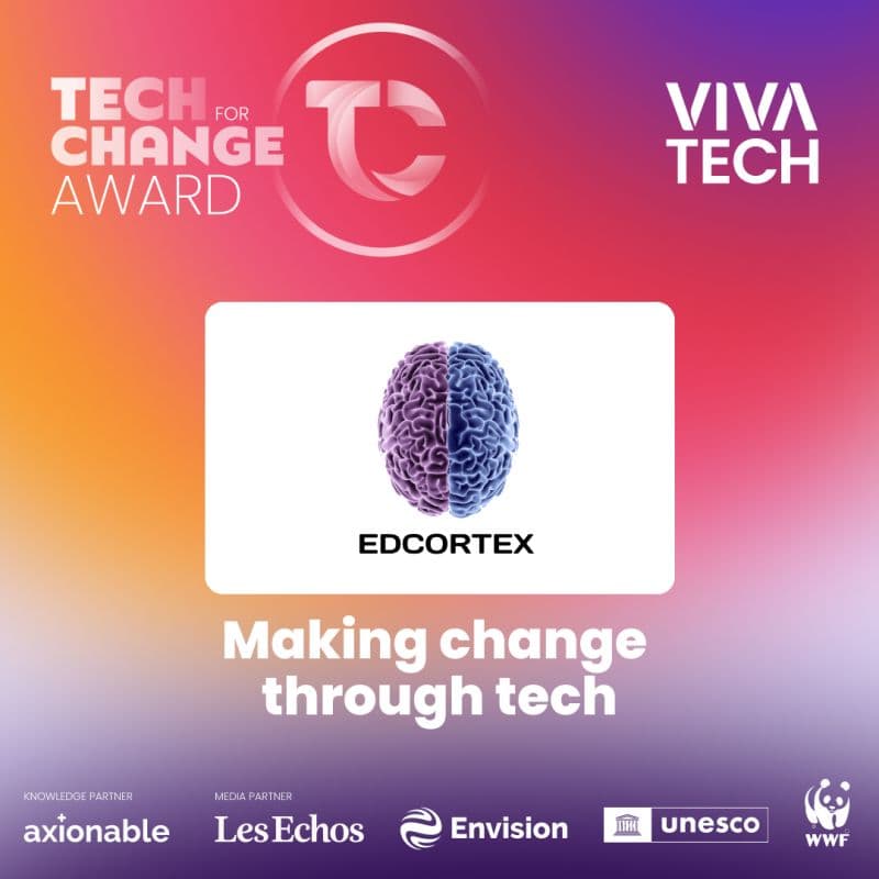 EdCortex reconnue comme entreprise Tech for Change par VivaTech